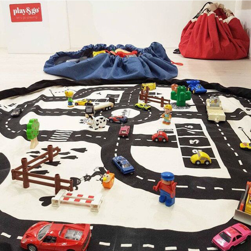 Portable Children’s Toy Play Mat Storage Bag